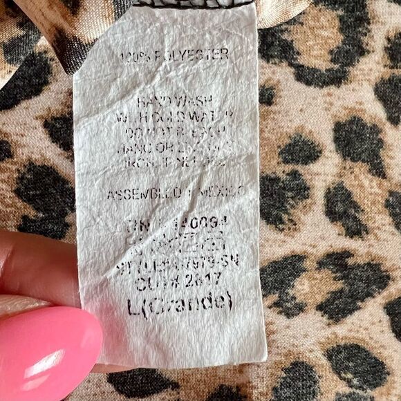 Leopard Midi Slip Dress - Picture 9 of 10